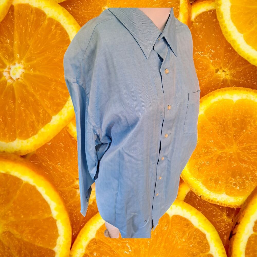 Tommy Bahama Blue‎ Button Up Shirt Size 17 1/2 - 32 / 33